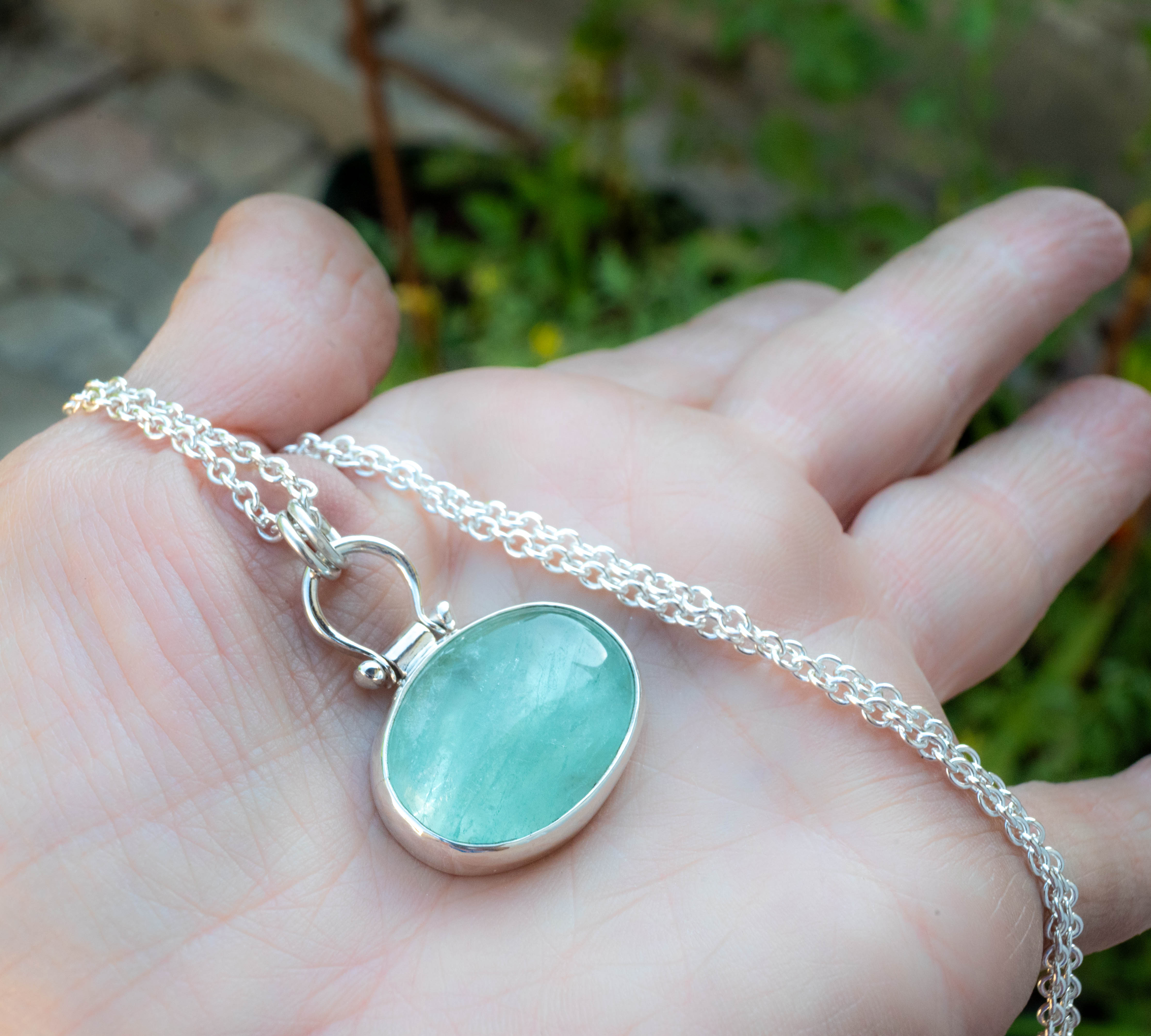 πρασινος φθορίτης κοσμηματα