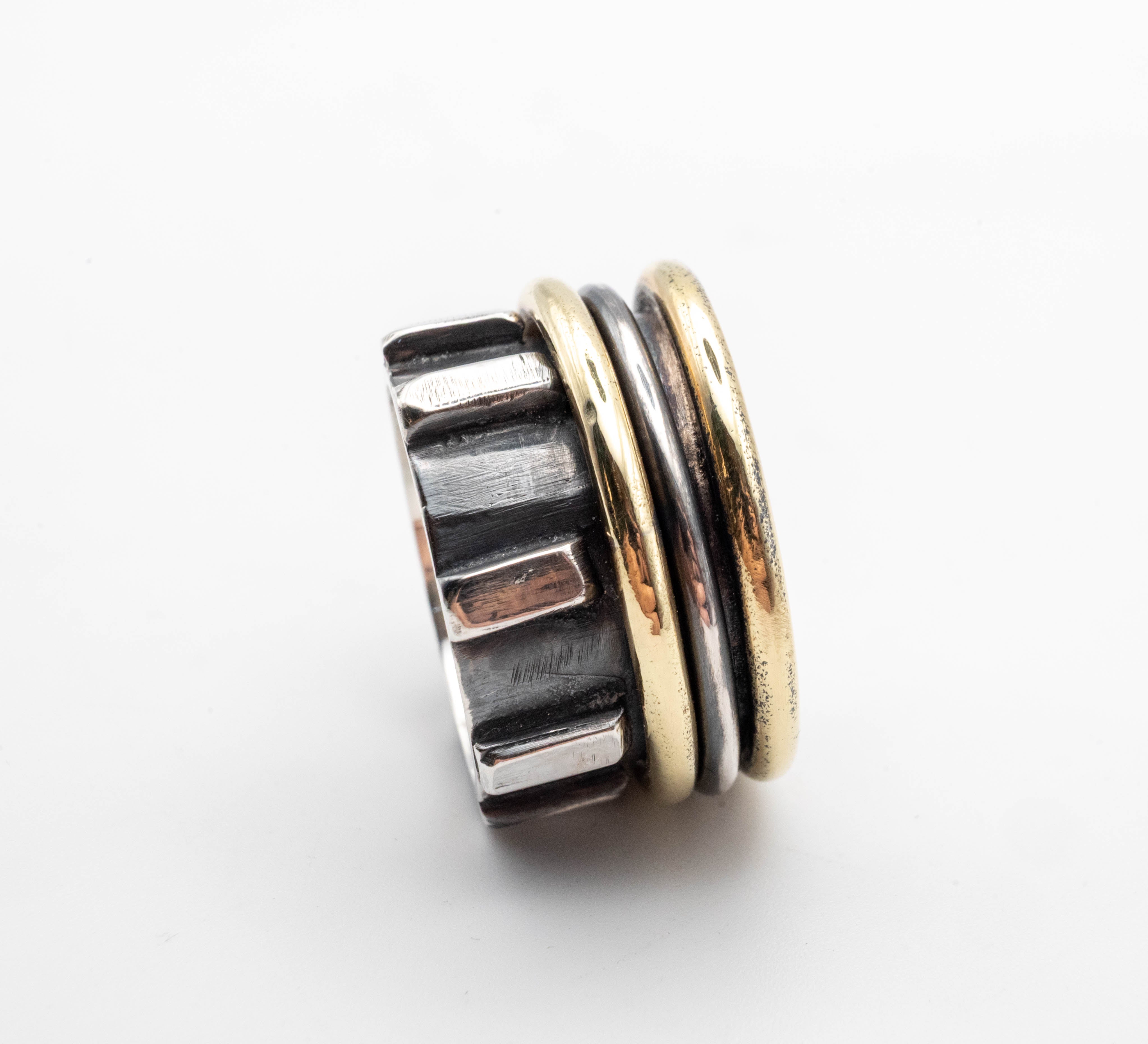 ασημενια δαχτυλιδια spinner χειροποιητα