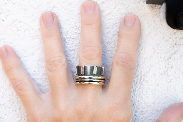 δαχτυλιδια spinner silverstro χειροποιητα απο ασημι 925