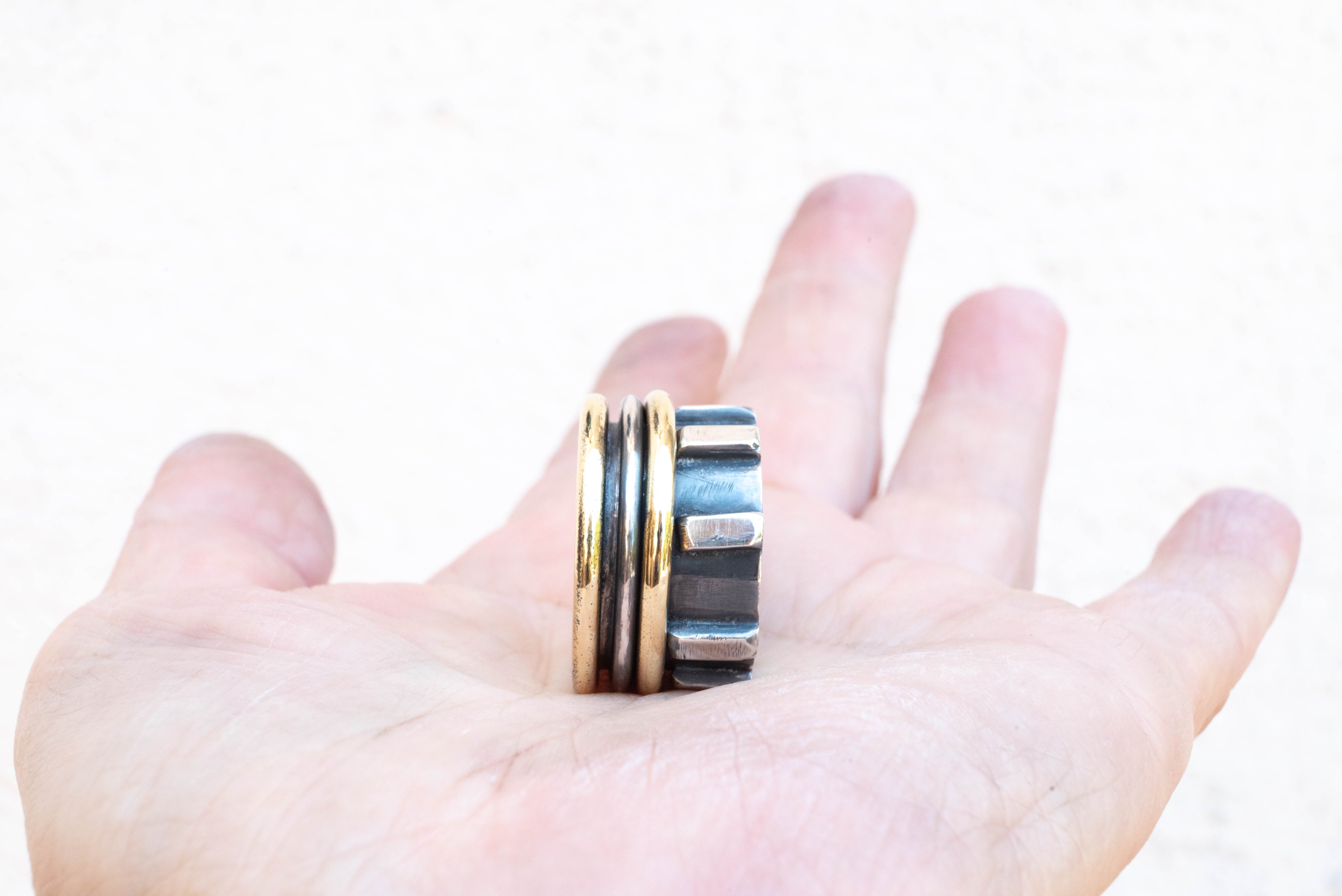 ασημενια χειροποιητα δαχτυλιδια καταπολέμησης στρες