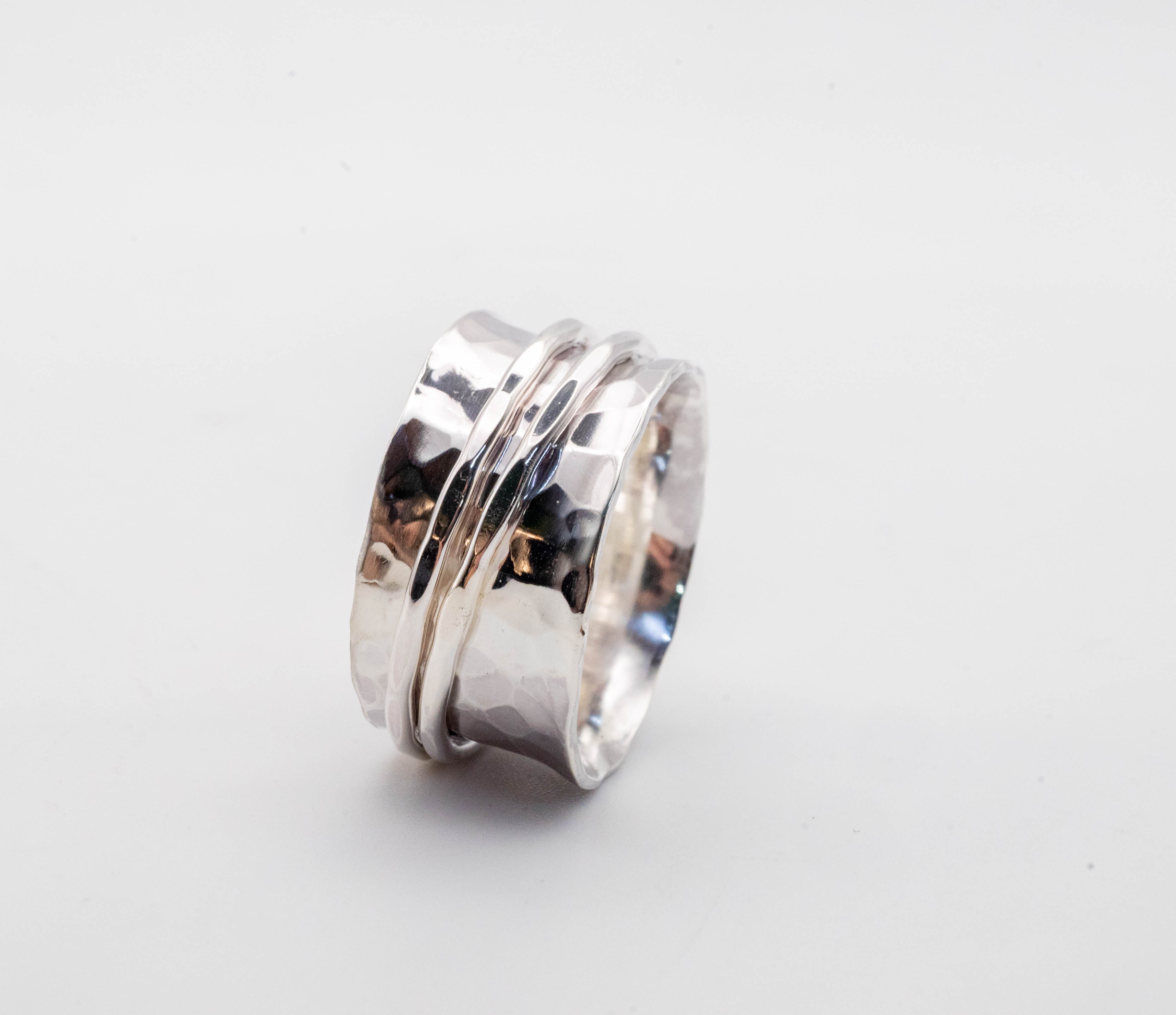 δαχτυλιδα spinner χειροποιητα απο ασημι 925