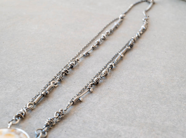 χειροποίητη αλυσίδα ασημενια