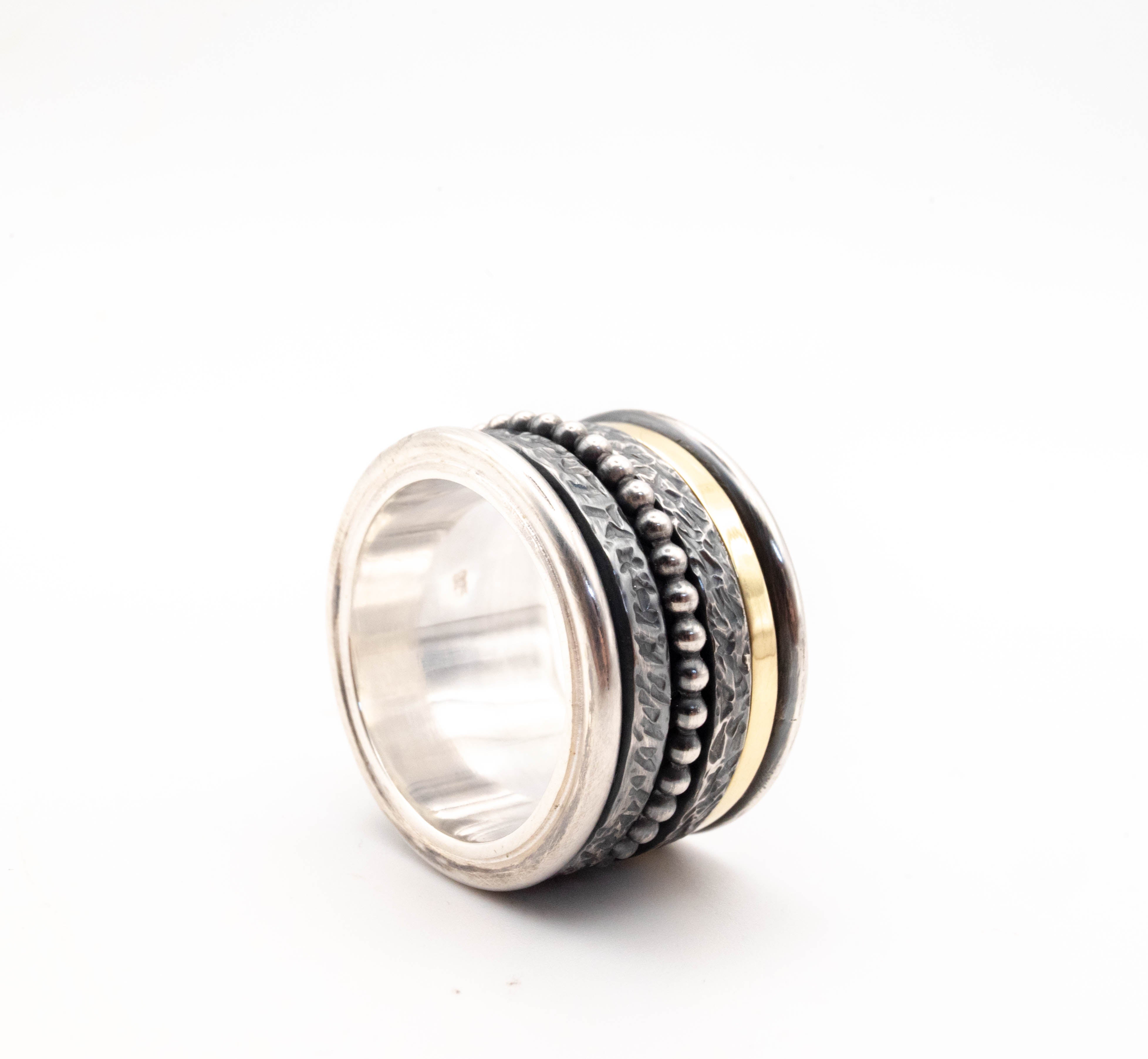 ασημενια χειροποιητα δαχτυλίδια antistress