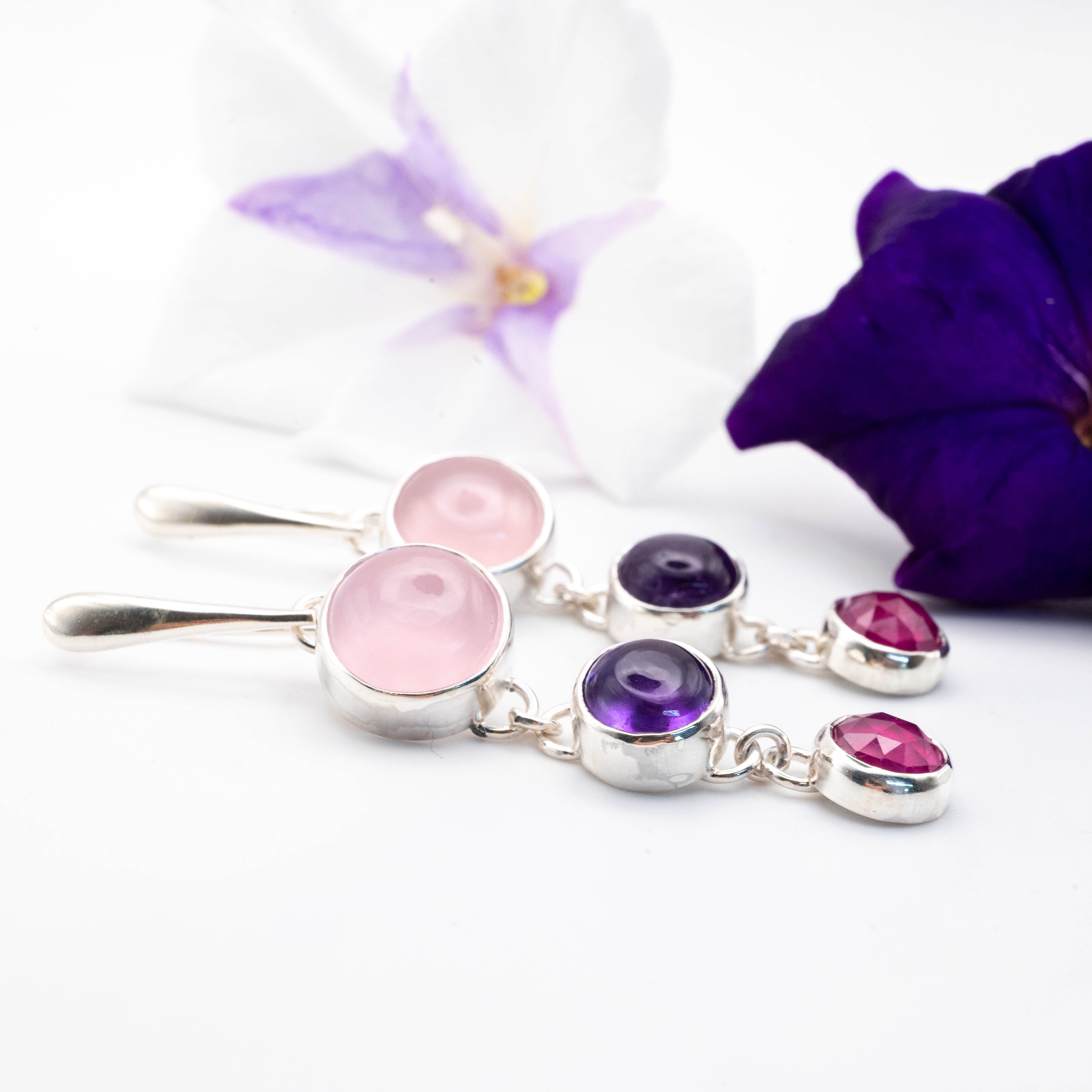 σκουλαρικια με αμεθυστο
