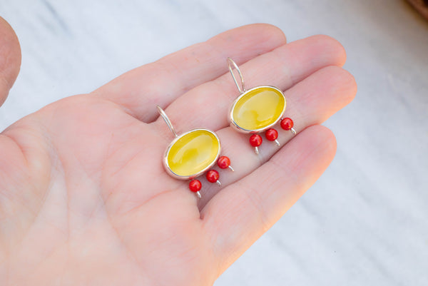 ασημενια κοσμηματα χειροποιητα σκουλαρικια Boho