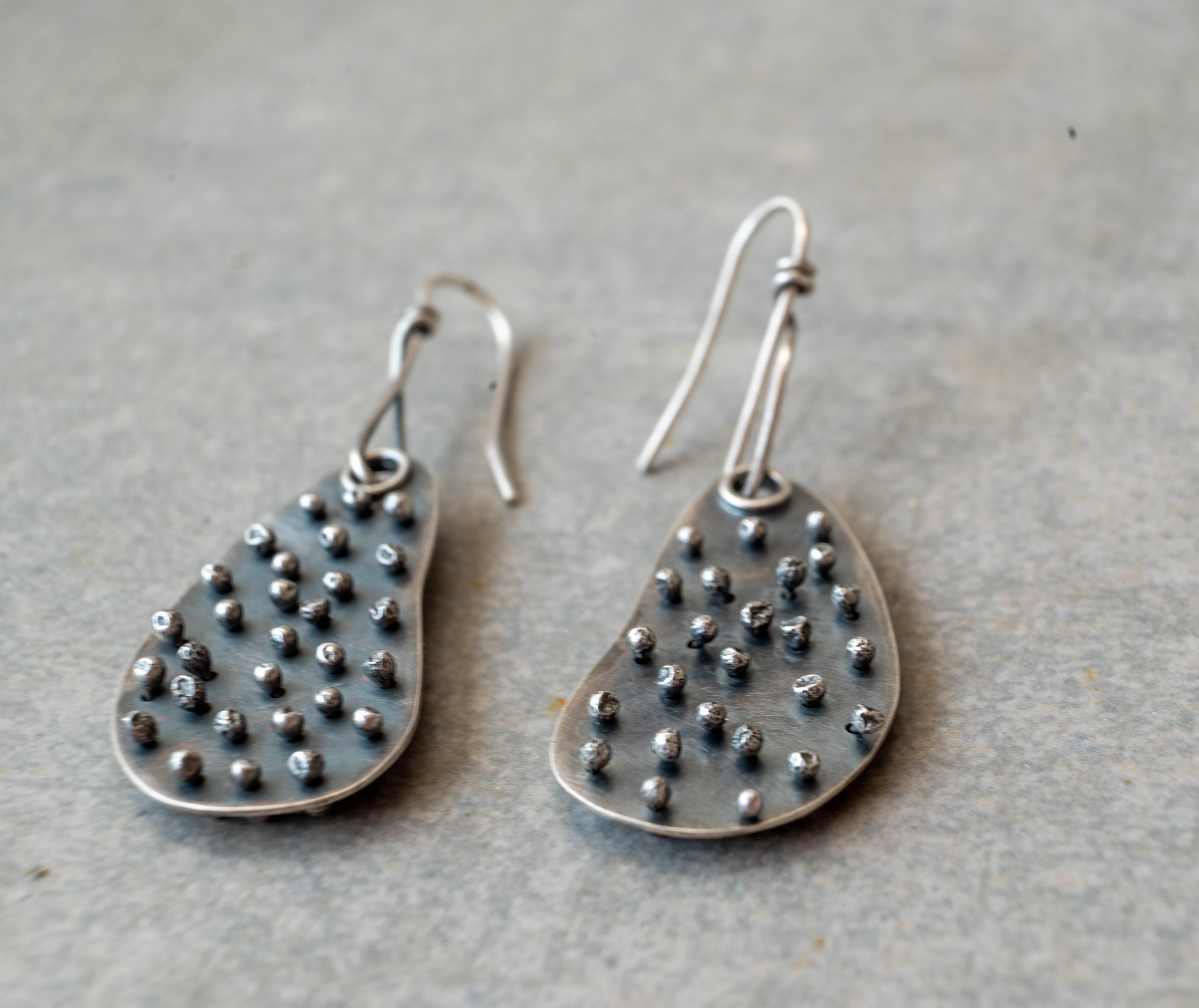 χειροποίητα ασημενια σκουλαρίκια