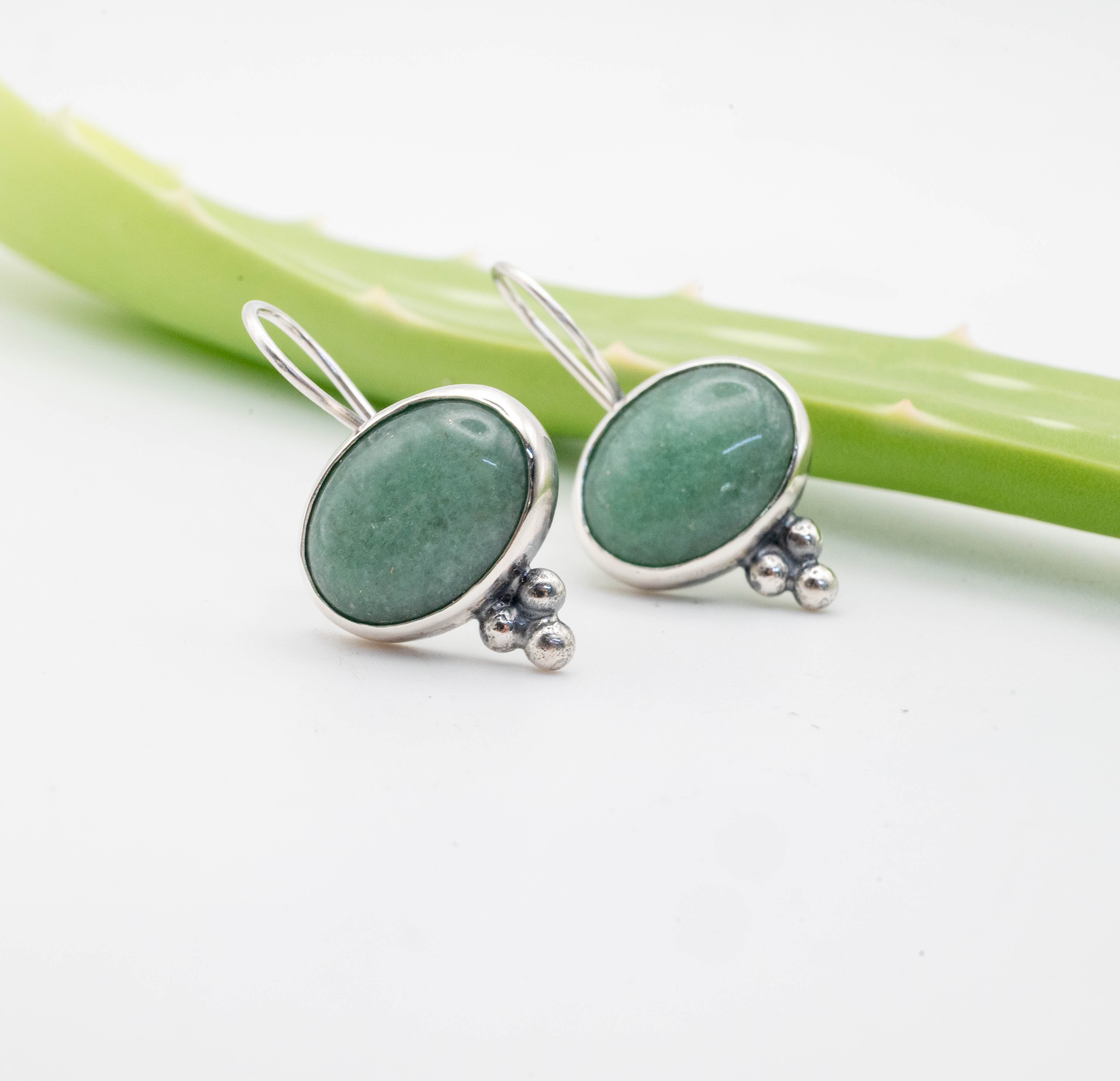 ασημενια κρεμαστα σκουλαρικια με πετρες