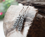 Silver dot earrings