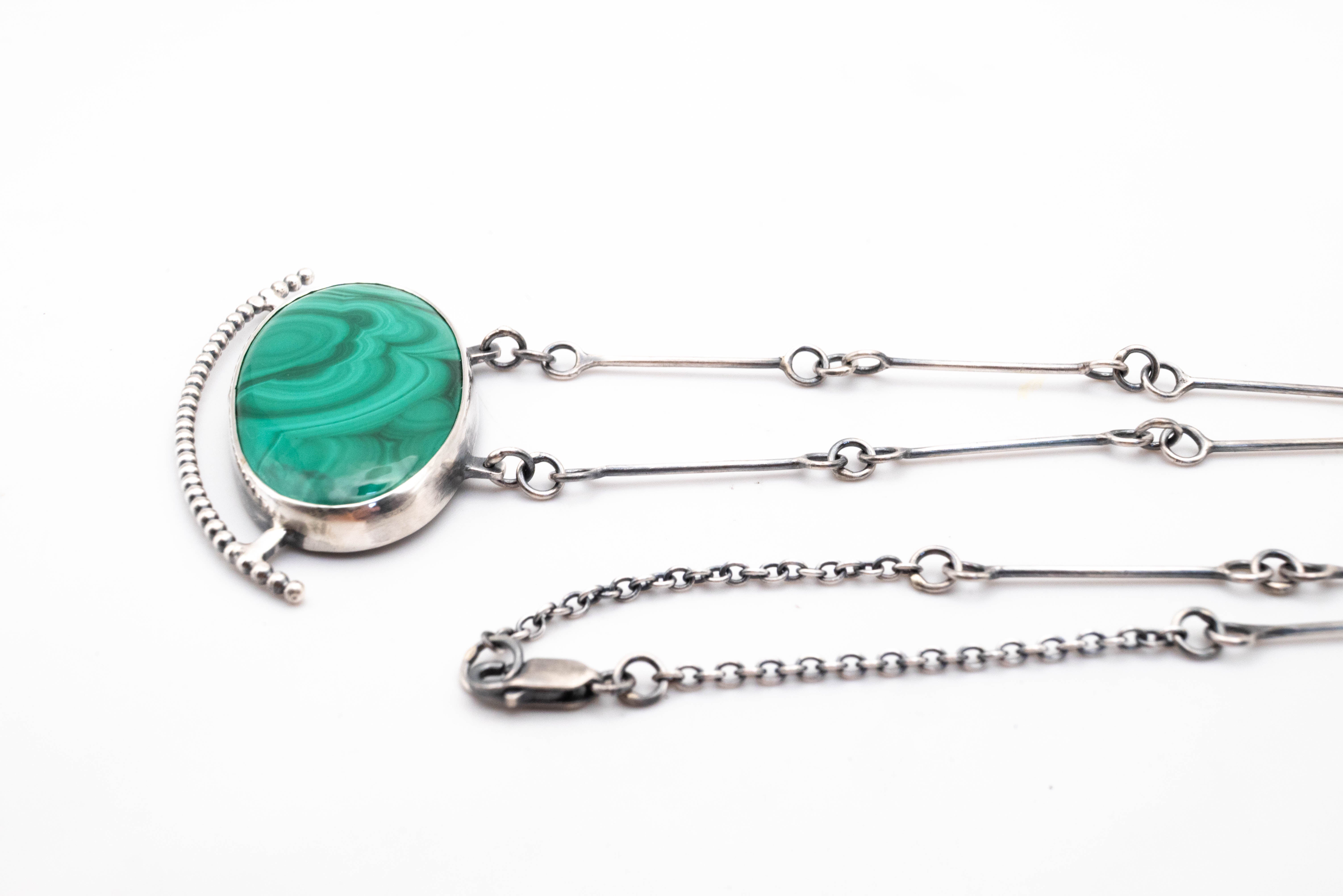 ασημενια κολιε χειροποιητα