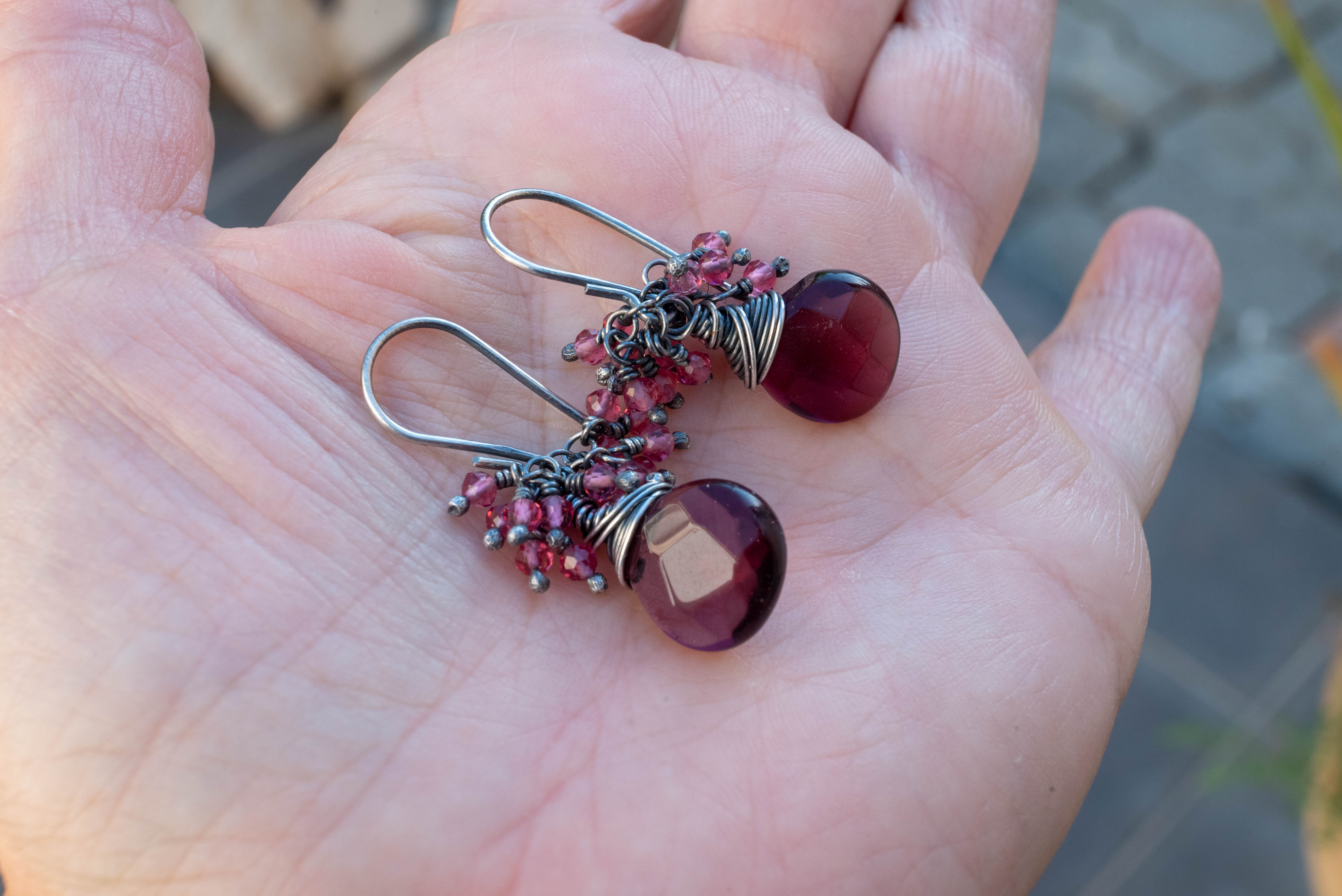 χειροποιητα κοσμηματα απο ασημι με ημιπολύτιμους λιθους 