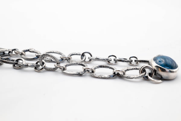 χειροποιητη ασημενια αλυσίδα βραχιολι