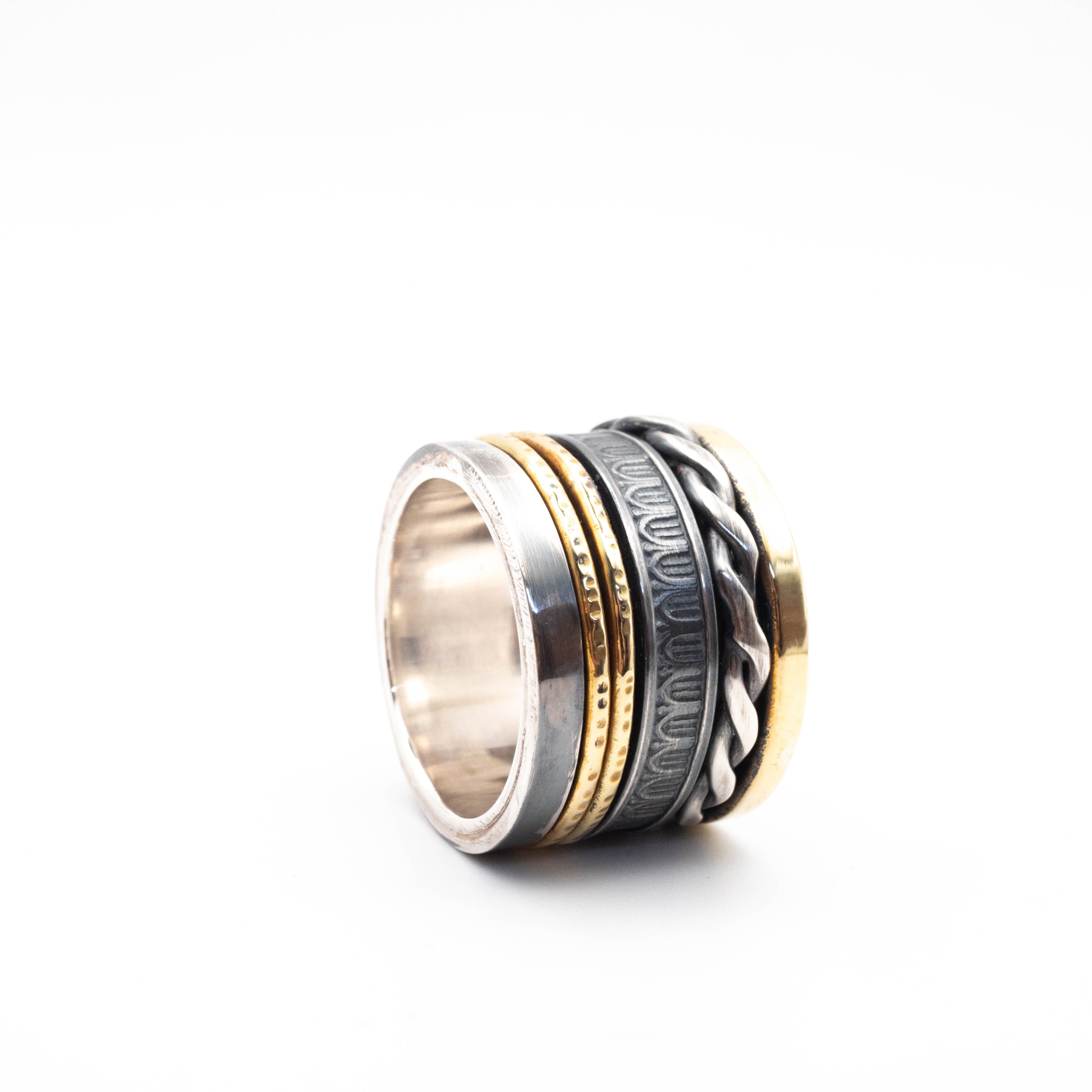 Δαχτυλίδια άγχους χειροποιητα ασημενια