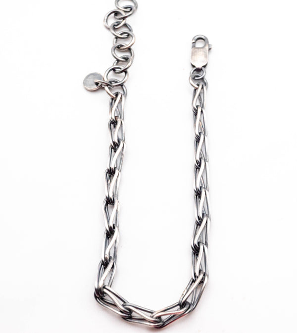 οξειδωμένο ασημένιο βραχιόλι