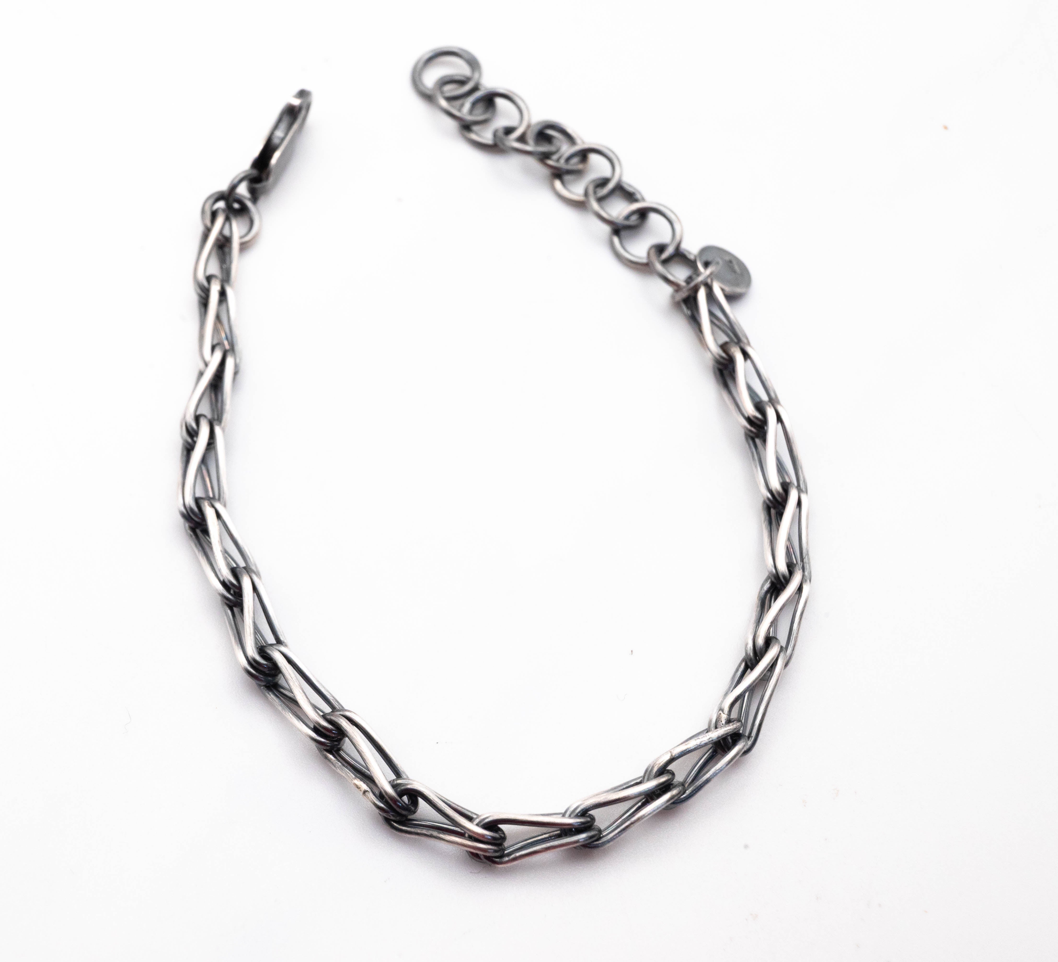 Βραχιόλι ασημένια αλυσίδα για άνδρες