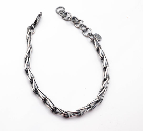 Βραχιόλι ασημένια αλυσίδα για άνδρες