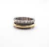 ασημένιο thumb ring με ορείχαλκο