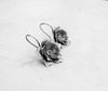 Silver flower earrings 