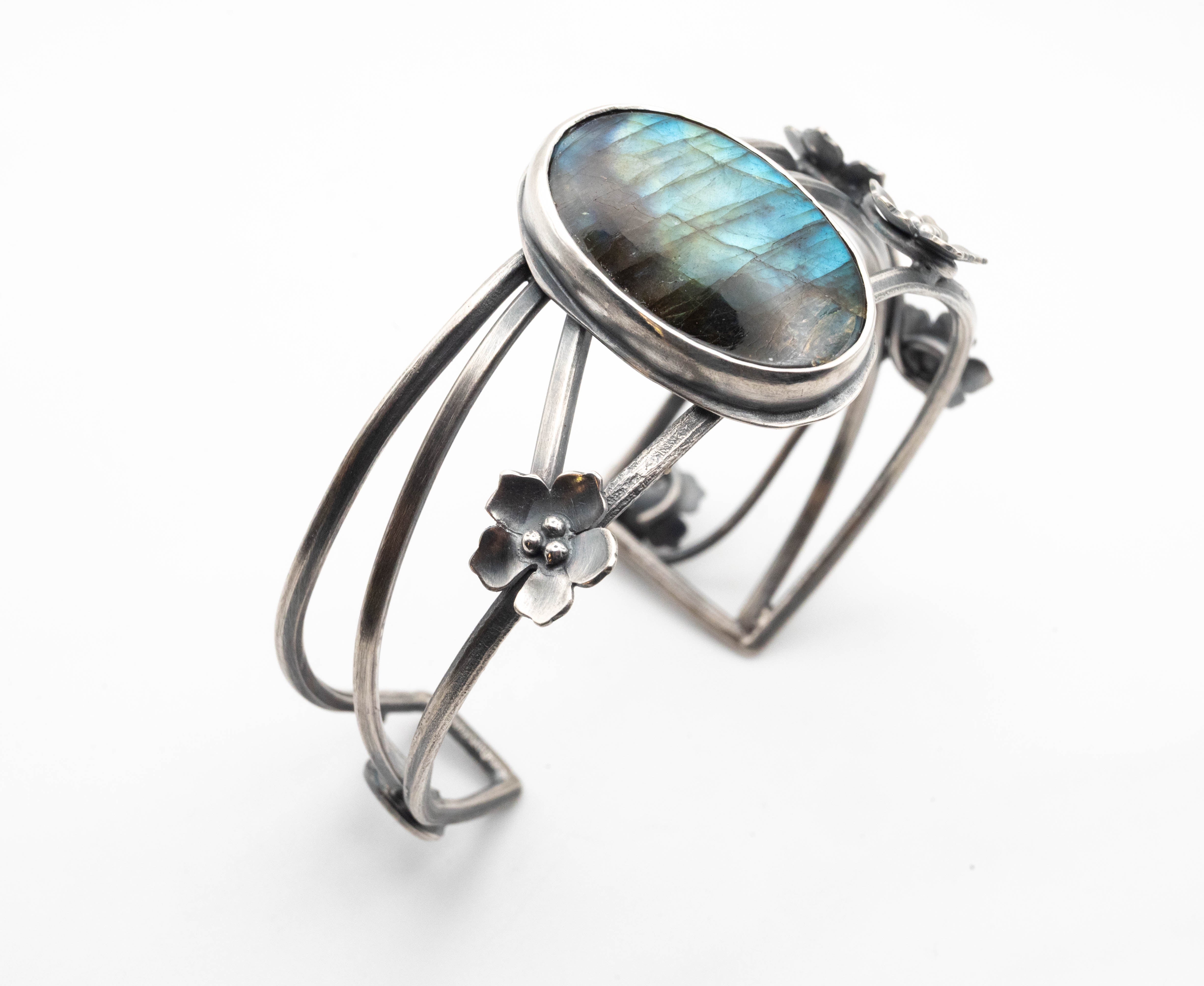 μοναδικό ασημένιο boho κόσμημα