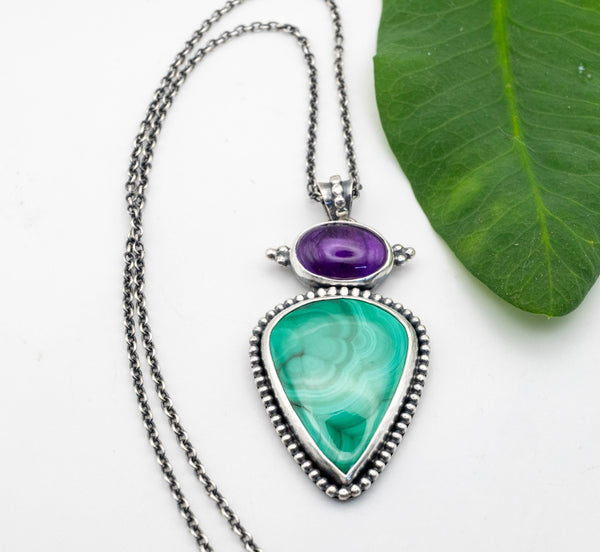 ασημένιο κολιέ 925 με πέτρες