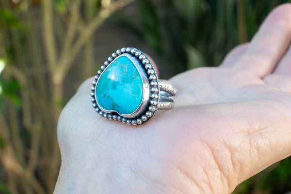 χειροποίητο δαχτυλίδι καρδιά