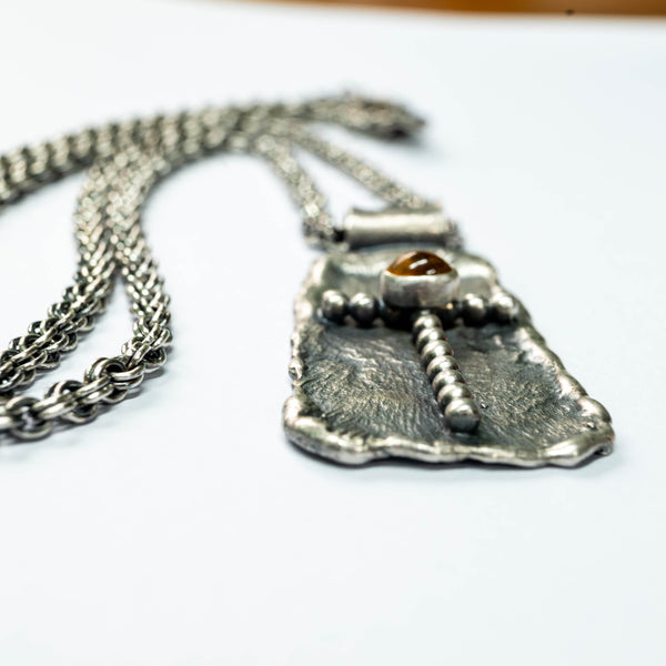 Handmade silver unisex cross