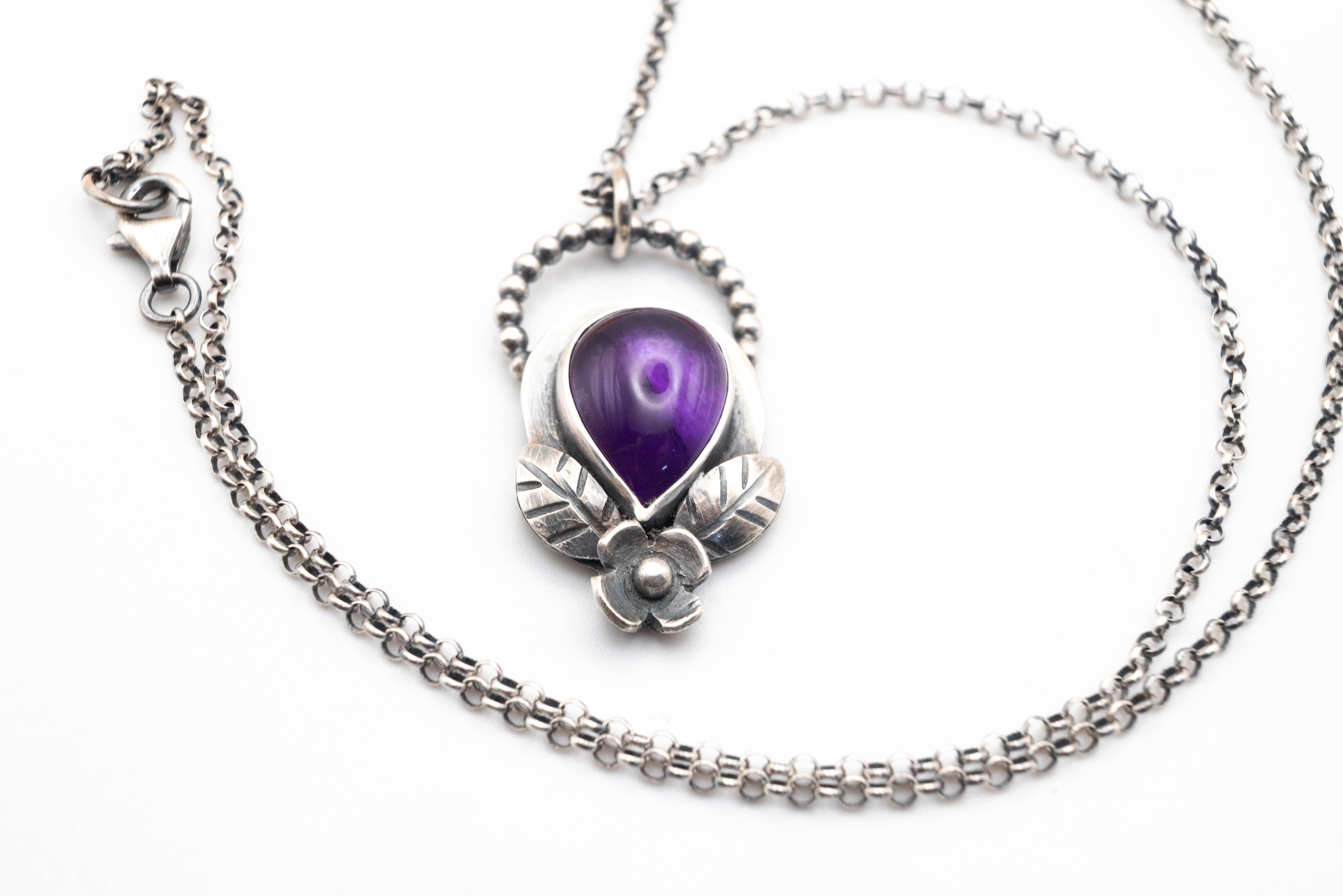 boho chic ασημένιο κολιέ