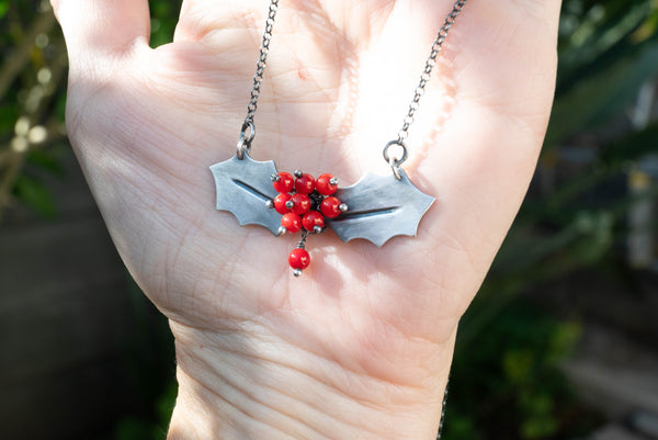 κολιε με κοράλι χριστουγεννιάτικο δώρο 2026