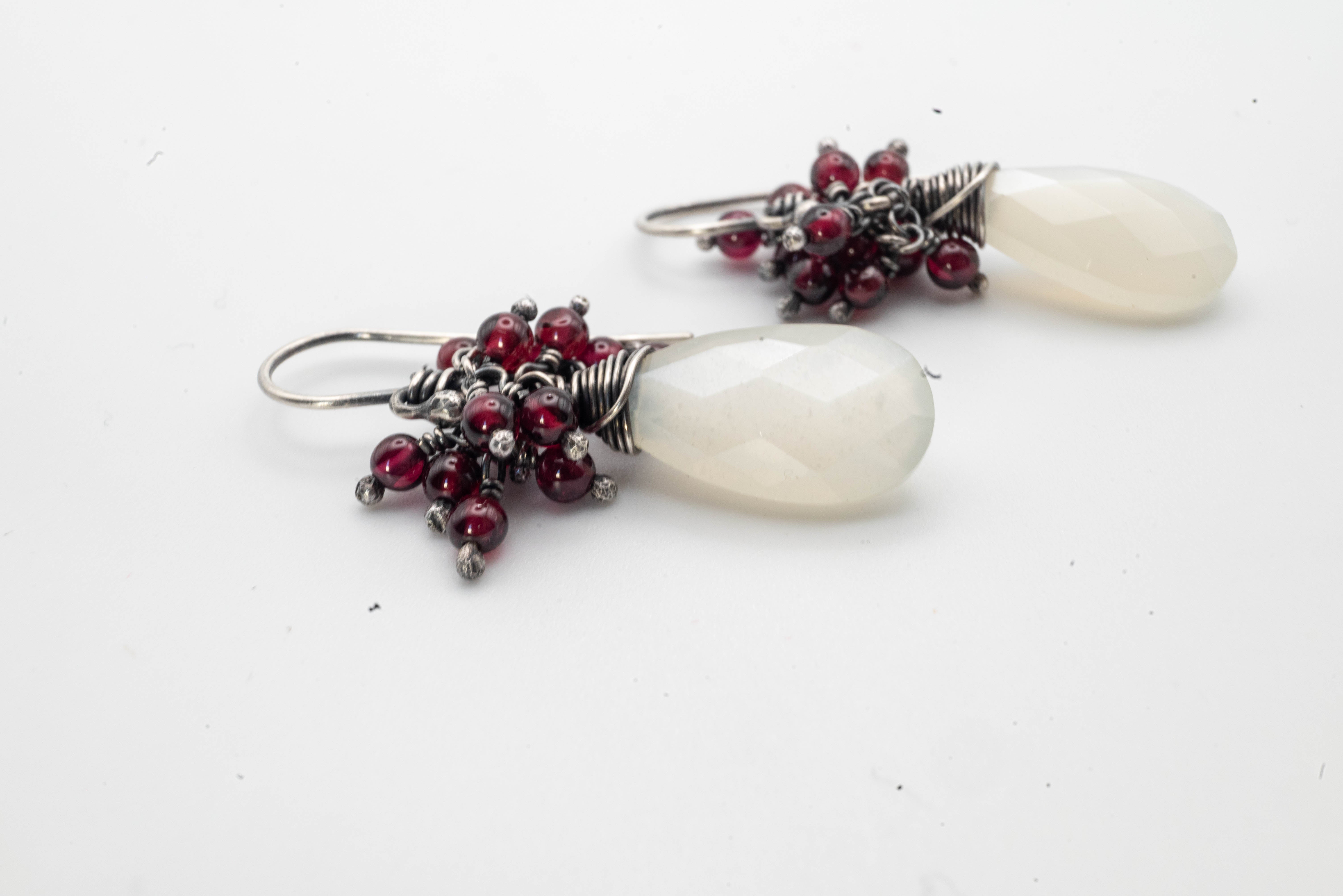 σκουλαρικια με φεγγαροπετρα