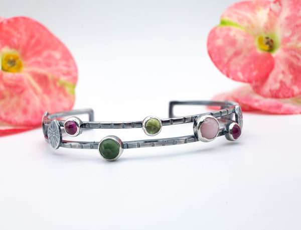 σημένιο βραχιόλι boho χειροποιητο silverstro κοσμήματα