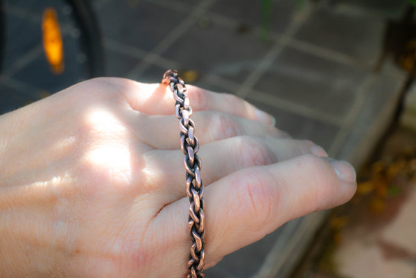 minimal ανδρικό βραχιόλι χαλκού