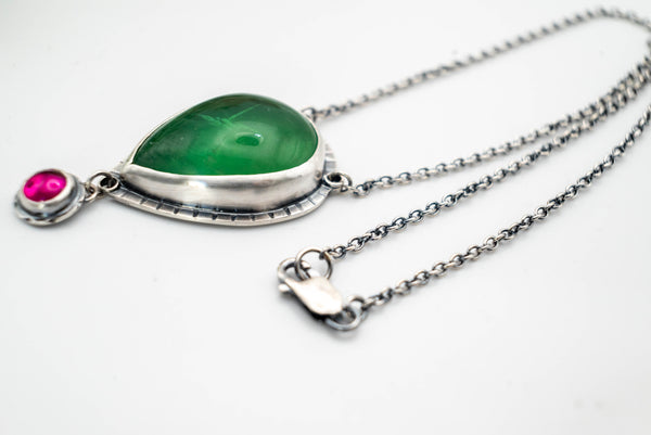 boho ασημενια κολιε