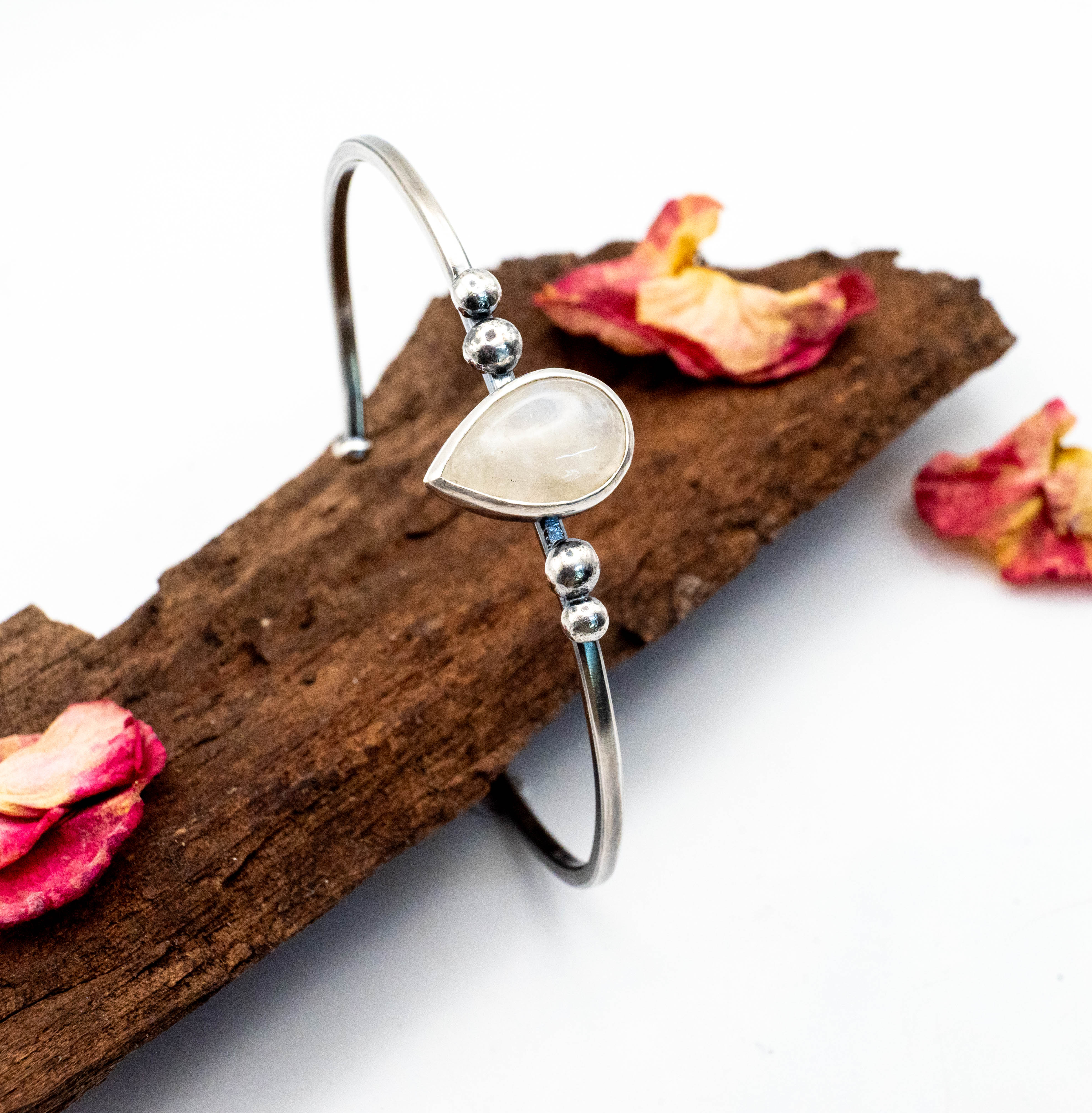 ασημένιο βραχιόλι boho artisan