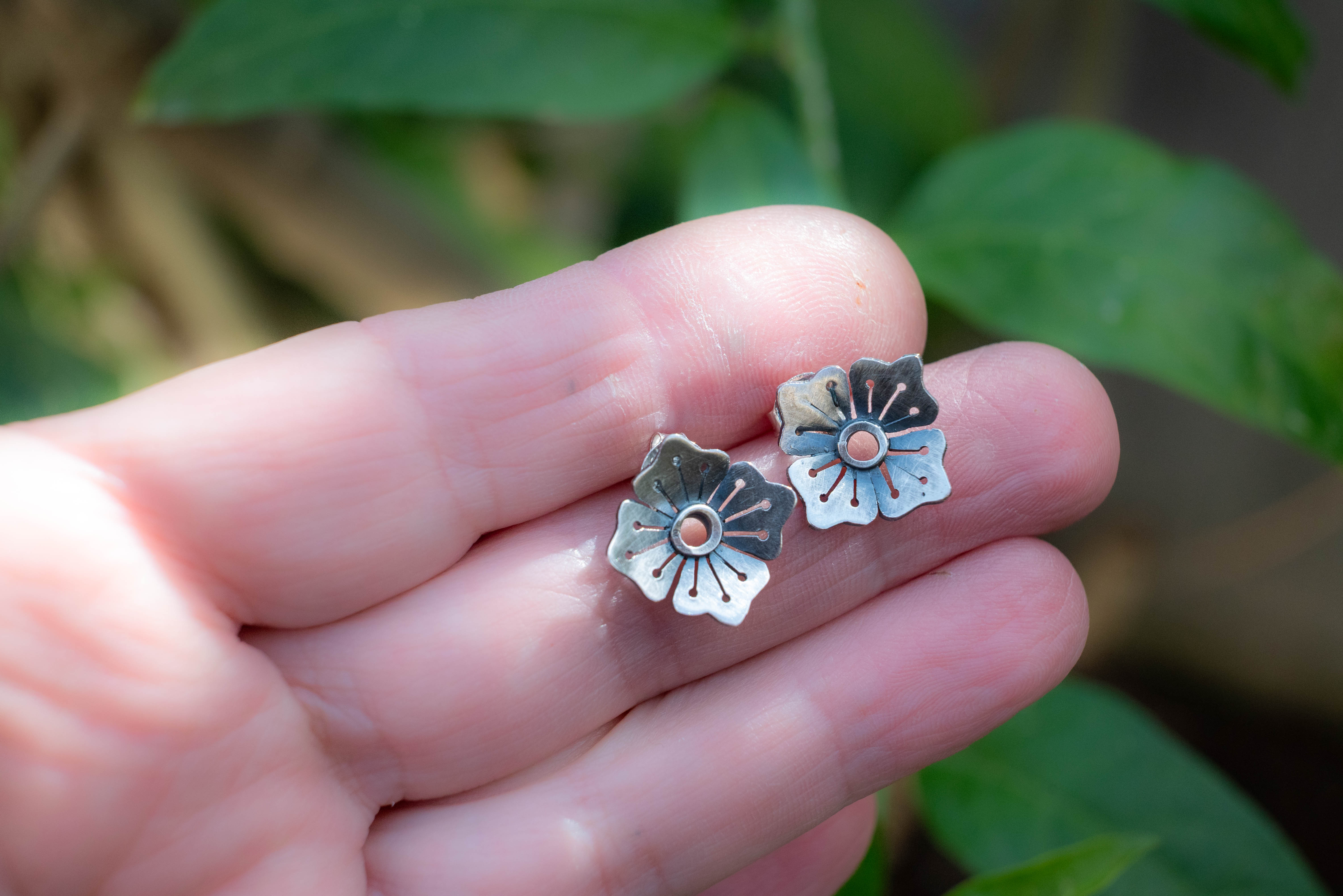 boho σκουλαρίκια λουλούδι