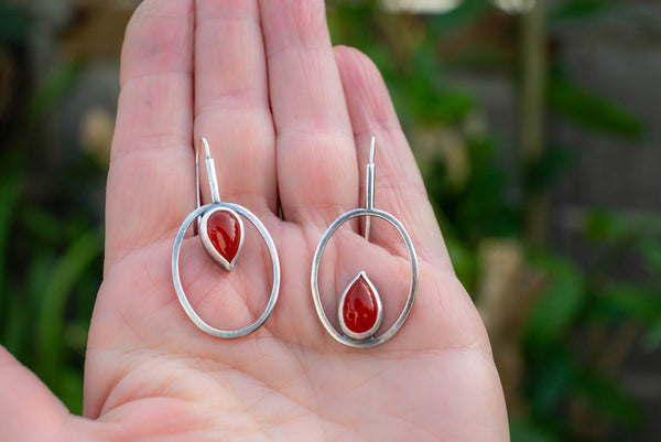 χειροποίητα ασημένια σκουλαρίκια 925