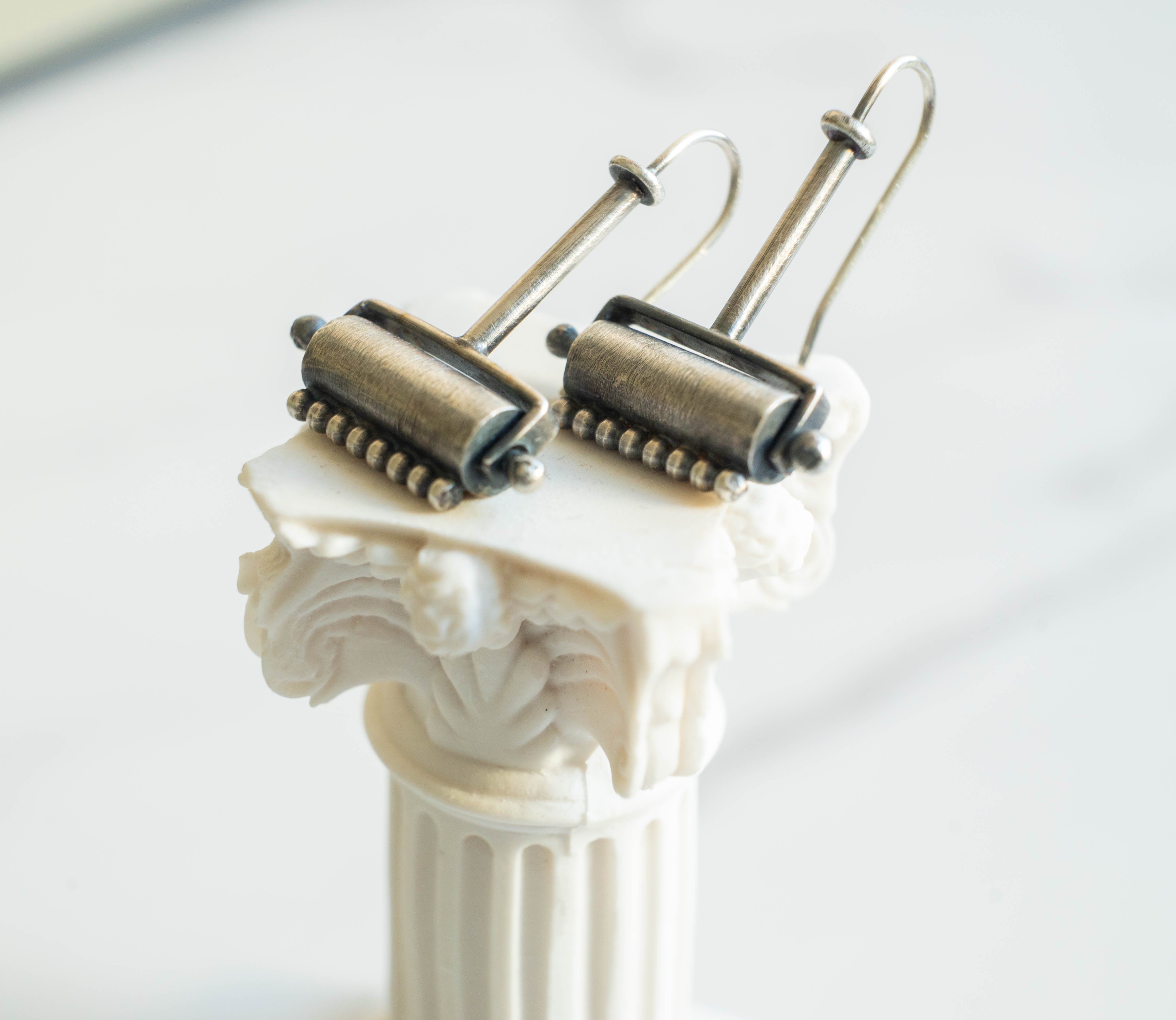 σκουλαρικια απο ασημι χειροποιητα