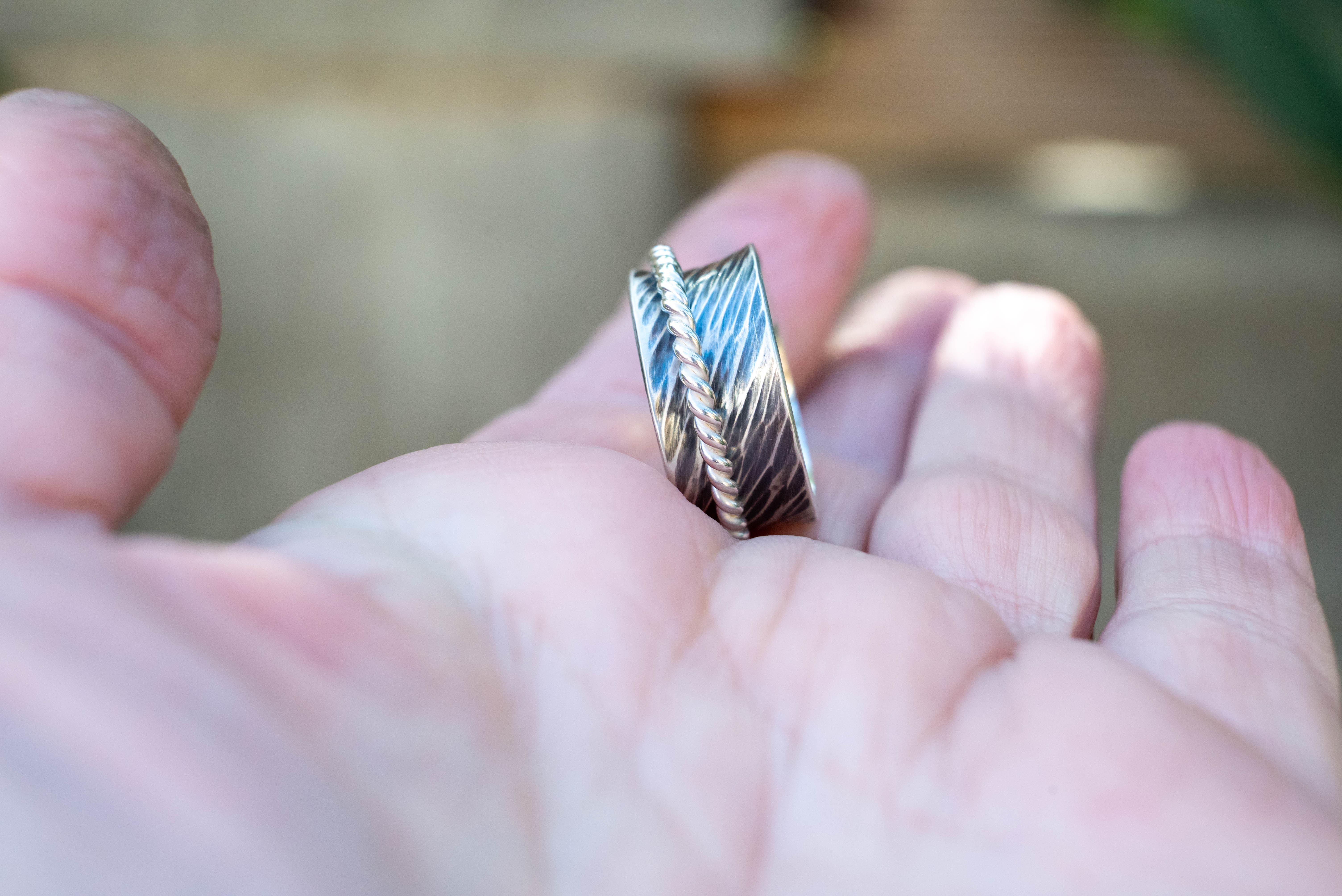 αγορά ασημένιο δαχτυλίδι spinner 925