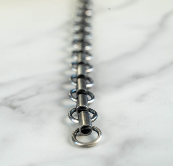 Χειροποίητο βραχιόλι  ασημένιο ανδρικό