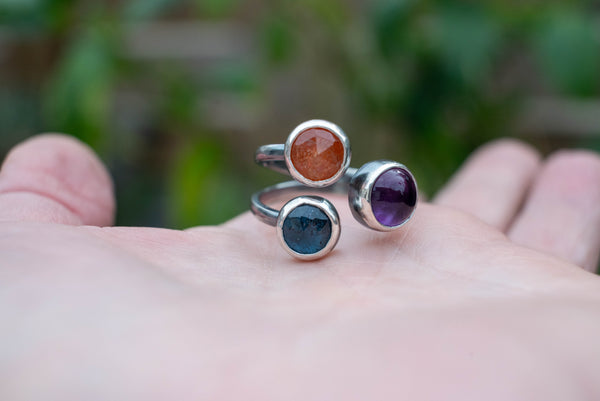 κοσμηματα με ημιπολυτιμους λίθους χειροποιητα