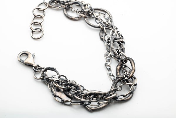 ασημενιο βραχιολι χειροποίητο