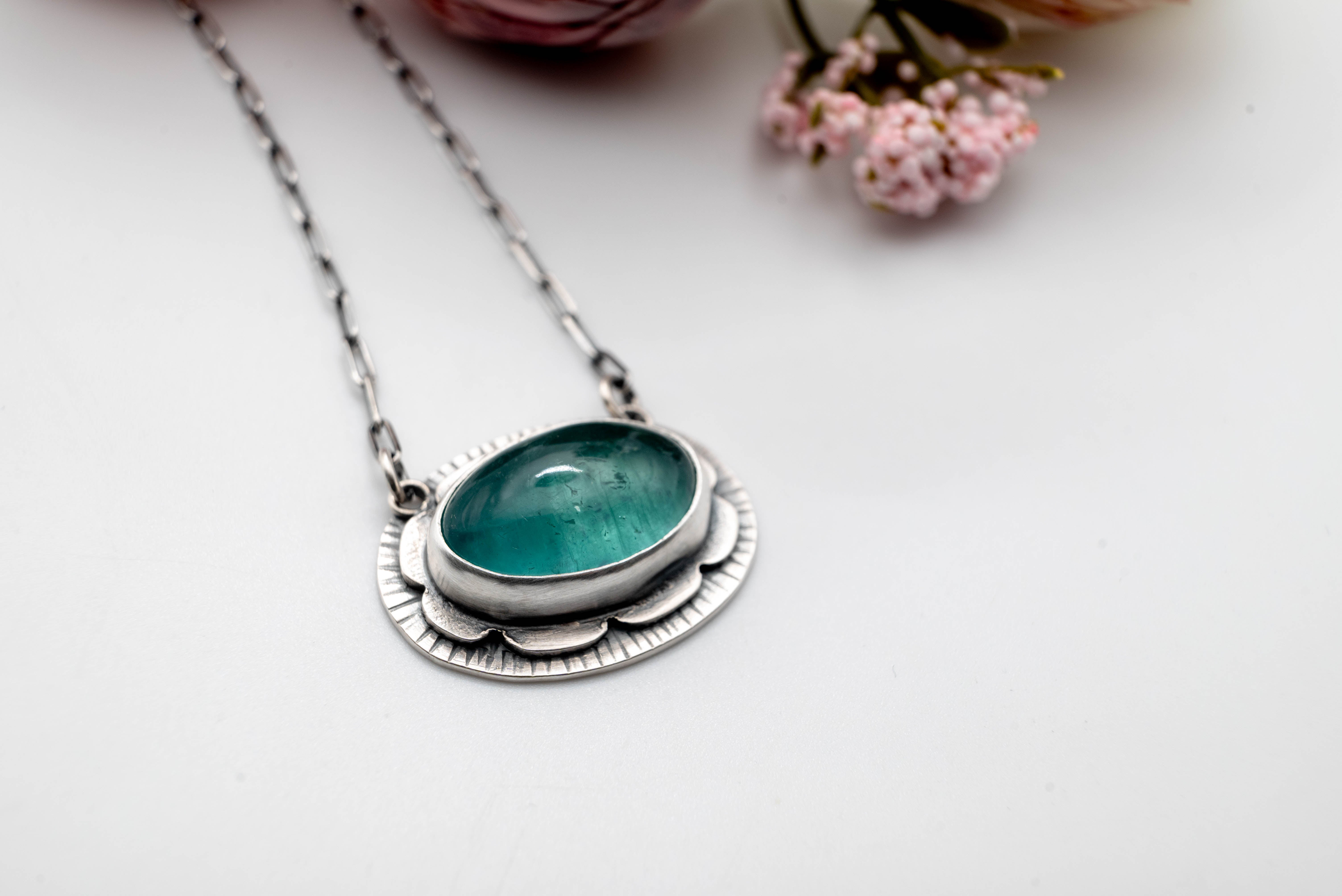 ασημενια boho κολιε