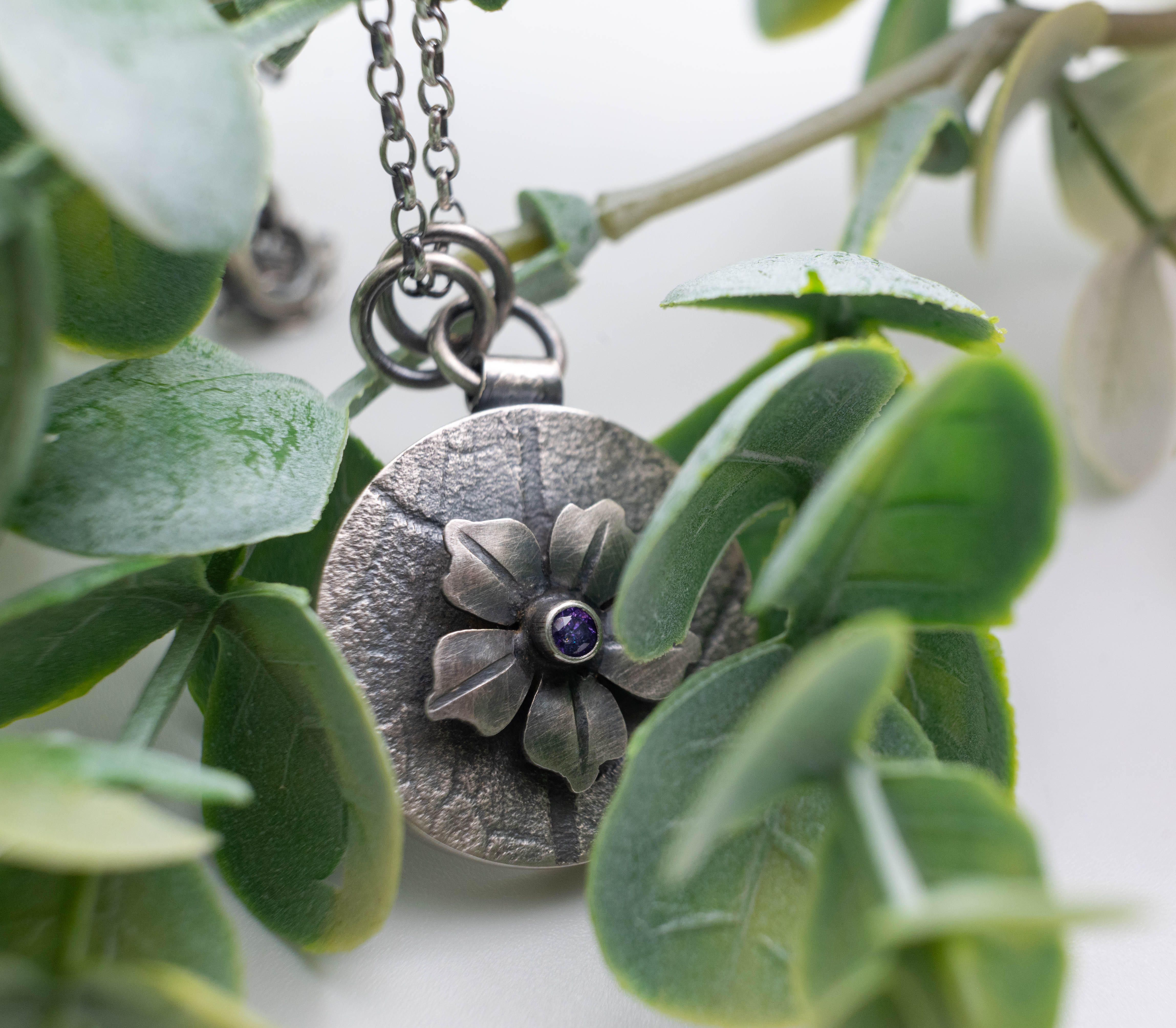 Χειροποίητο ασημένιο κολιέ 