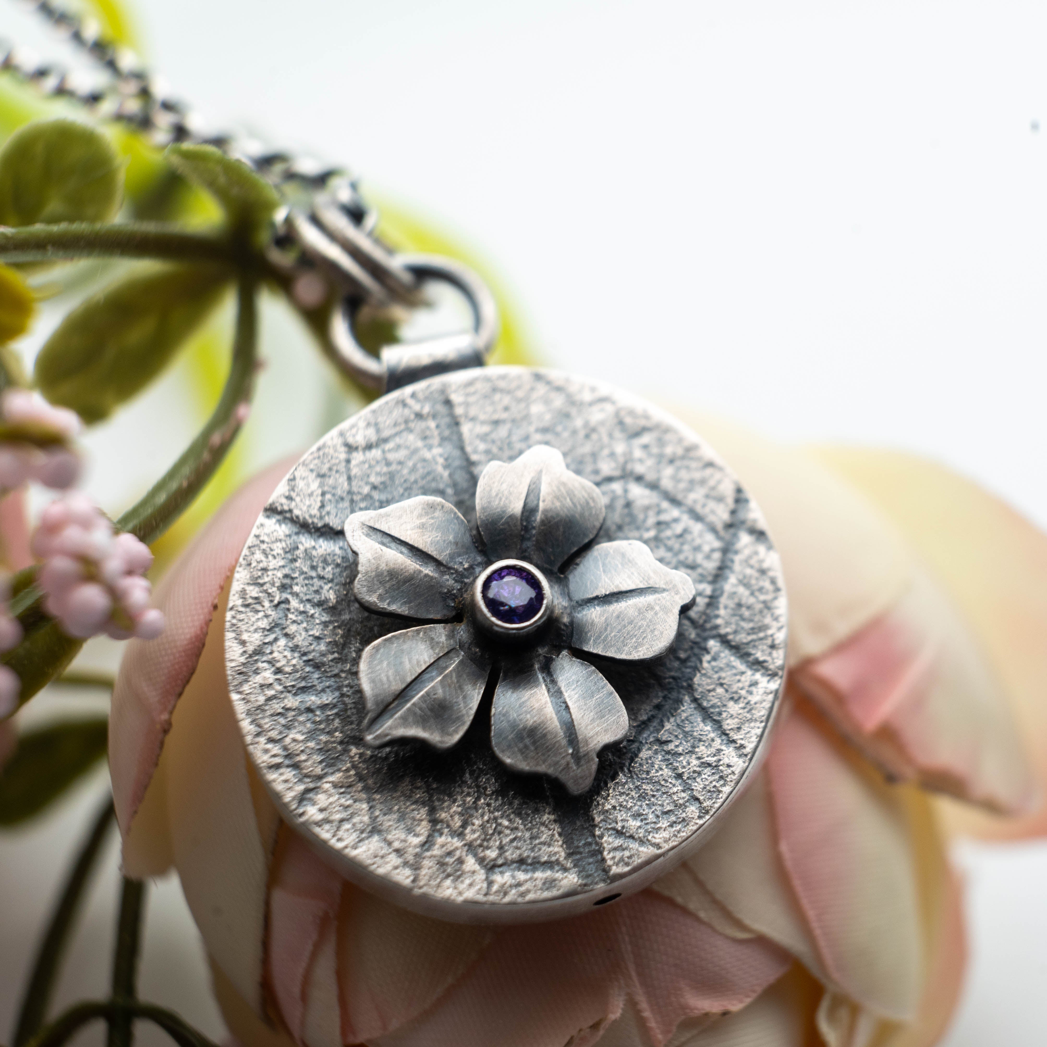 Χειροποίητο ασημένιο κολιέ 