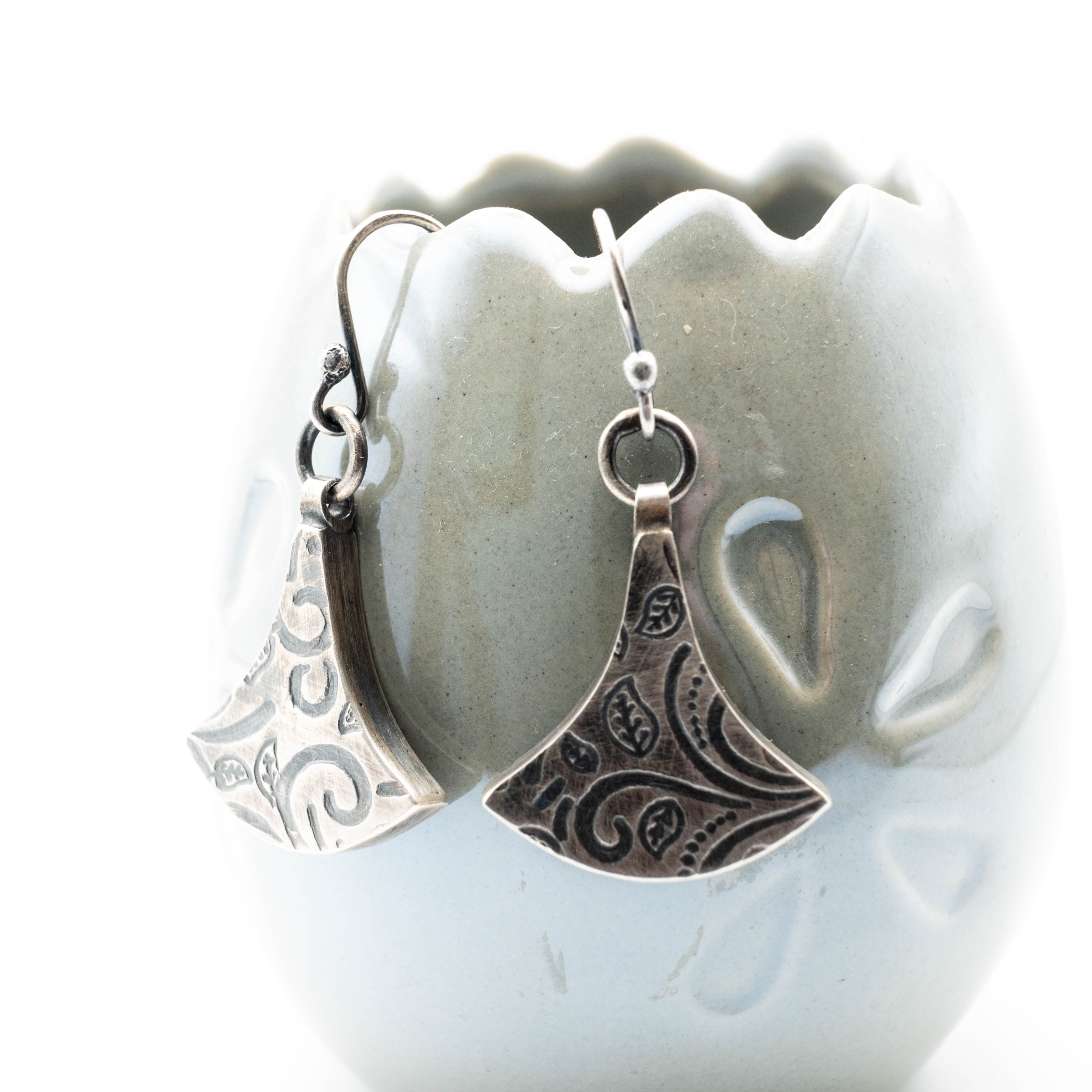 ασημενια σκουλαρικια κρεμαστα