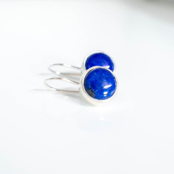 κρεμαστά σκουλαρίκια με λαπις λαζουλι