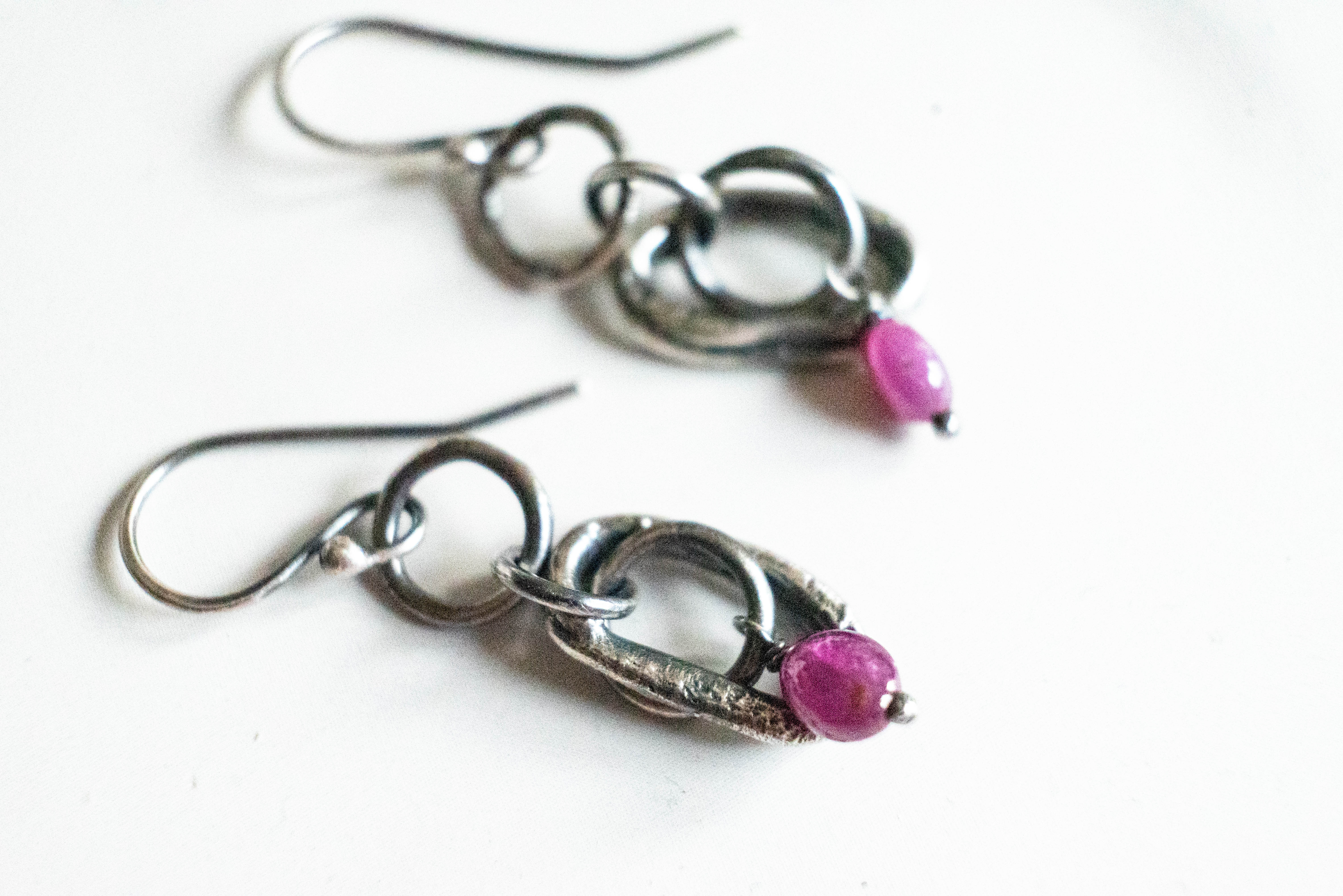 ασημενια χειροποιητα σκουλαρικια