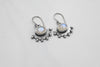 Handmade Silver Earrings with Moonstone & Oxidation | SILVERstro