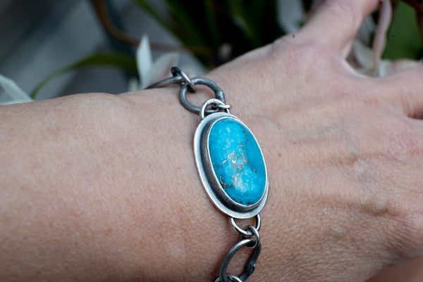 βραχιολι με τουρκουαζ πετρα