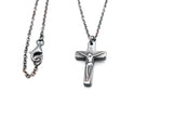 Men's cross with Hematite and silver chain