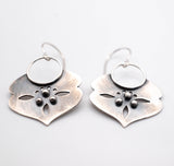 Handmade silver tribal earrings