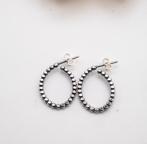 Ασημένια σκουλαρίκια με Λάπις Λάζουλι